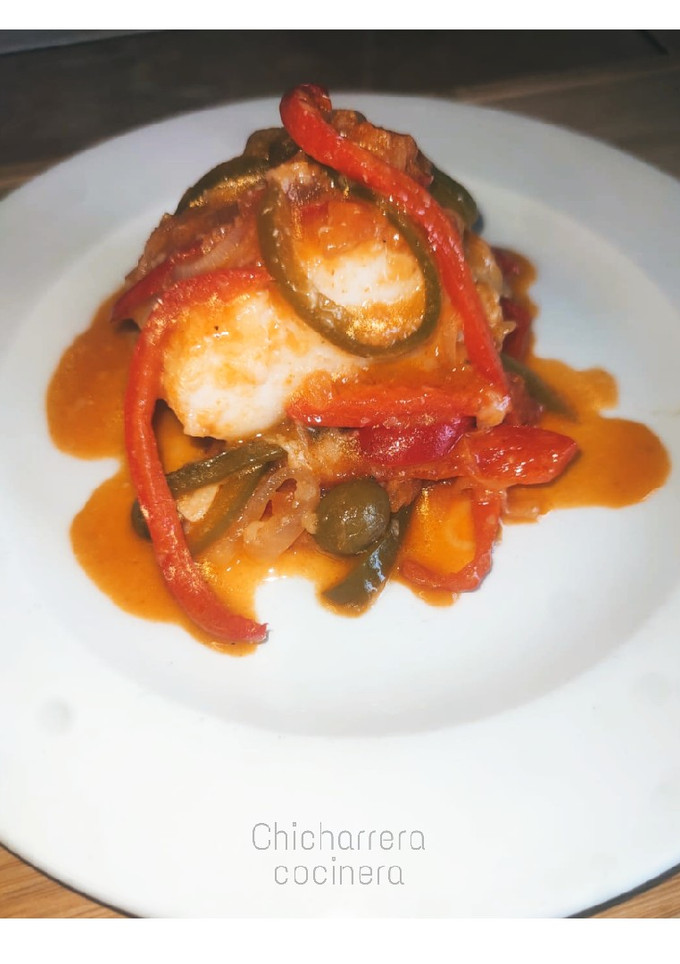 Una foto de Bacalao encebollado estilo Canario