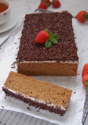 Foto resep Bolu Mocha/moka, lembut yummy