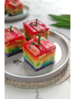 Foto resep Nagasari Rainbow Pisang Raja