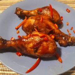A picture of Berbeque drumsticks.