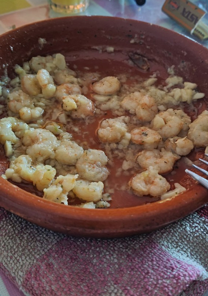 Una foto de Gambas al ajillo