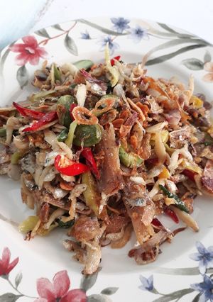 Foto resep Oseng teri layur pete