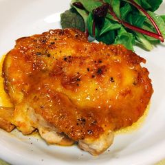 A picture of Chicken Saute with Butter and Soy Sauce.