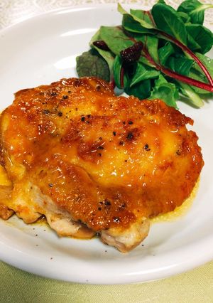 A picture of Chicken Saute with Butter and Soy Sauce.