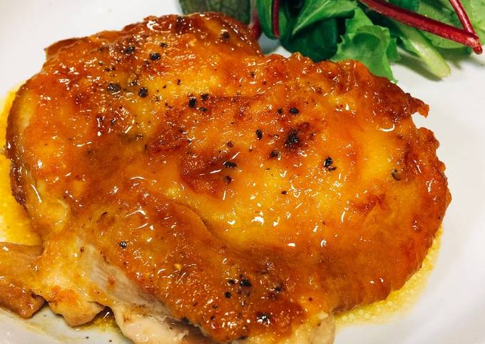 How to Prepare Homemade Chicken Saute with Butter and Soy Sauce