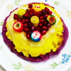 Lemon Pomegranate Pudding A picture of Lemon Pomegranate Pudding.