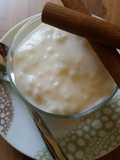 Milchreis mit Vanillepudding