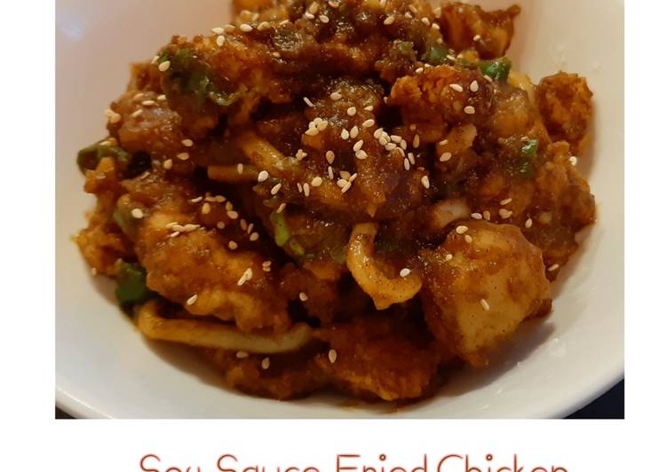 Soy Sauce Fried Chicken and Udon/Toppoki