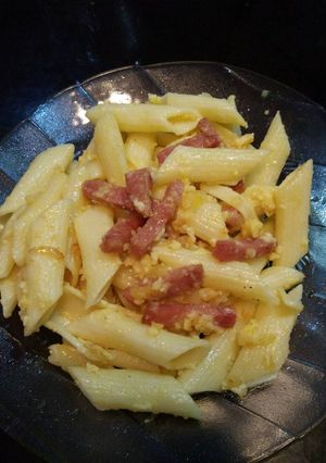 Foto resep Pasta penne saus telur