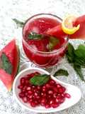 Watermelon & pomegranate lemonade