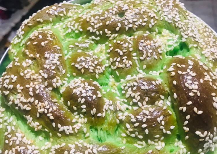 Cara Gampang Menyiapkan Challah bread pandan Anti Gagal