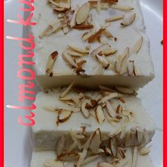 A picture of Almond kulfi.
