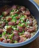 Chicken and Chinese Sausage Rice (Rice Cooker)