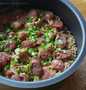 Recipe Chicken and Chinese Sausage Rice (Rice Cooker) the Delicious You can take Joss in your mouth