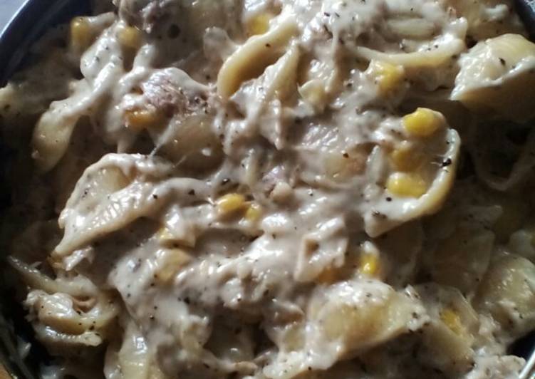 Step-by-Step Guide to Prepare Homemade Tuna and sweet corn pasta salad