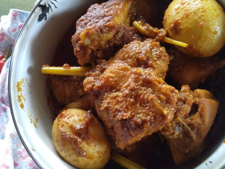 Cara Buat Ayam Rendang bumbu Instant Menu Enak