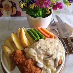 Chicken Steak With Mushroom Sauce-レシピのメイン写真