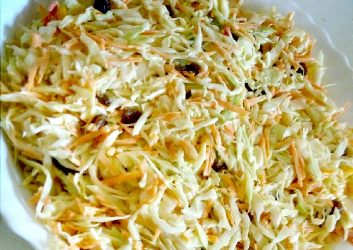Sweet coleslaw salad