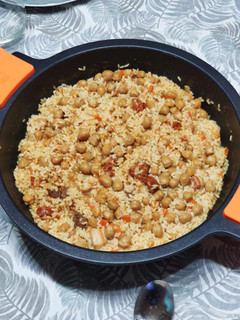 Una foto de Paella de cocido