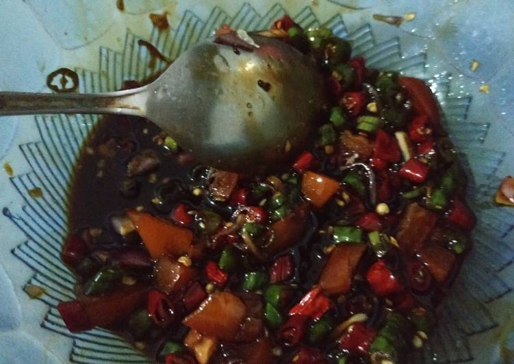 Langkah Mudah untuk Membuat 85. Sambal Matah Ikan Bakar Anti Gagal