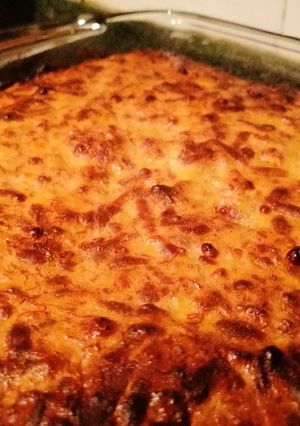 Una foto de Torta de plátano y queso