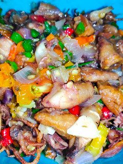 Foto resep Cumi asin sambal matah