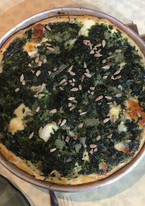 Una foto de Tarta de espinaca y queso