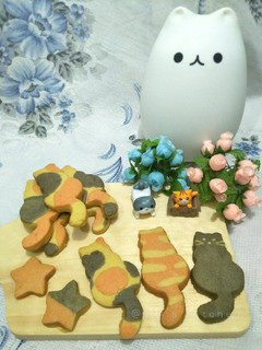 A picture of Calico Cat Cookies 🐱.