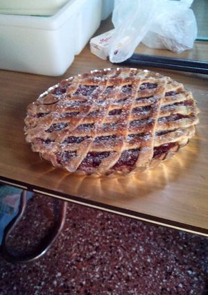 Una foto de Pastafrola de membrillo