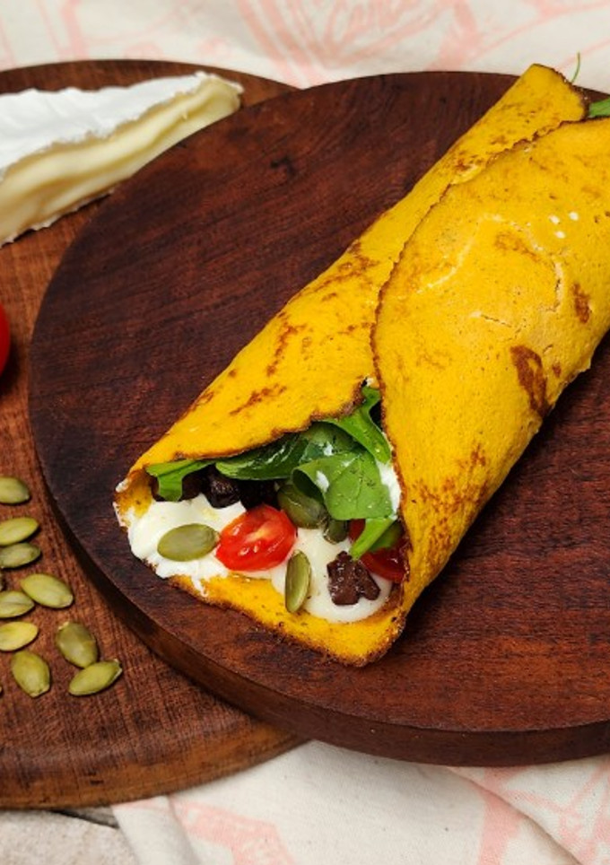 Una foto de 🥕🥚Crepas de zanahoria 🥕2 ingredientes 🥕 Receta viral #2 🥚🥕