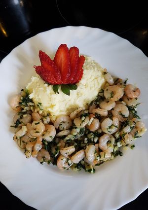 Fokhagymás koktélrák recept fotója