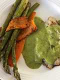 Filete de Pescado en Crema de Cilantro