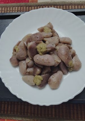 A picture of #Nov#W1#Water chestnut chaat.