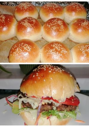 Hamburger zsemle recept fotója