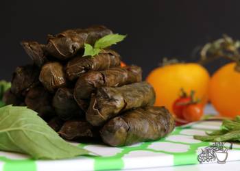 Easiest Way to Prepare Yummy Stuffed grape Leaves With Oil