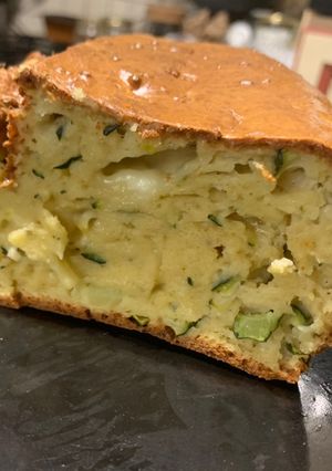 Une photo de Cake courgettes chèvre