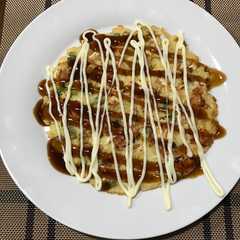 A picture of Okonomiyaki.
