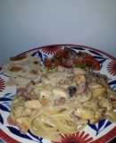 Fettuccine con pollo