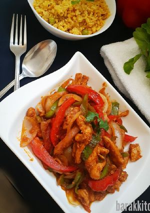 A picture of Pineapple flavoured Chicken Jalfreizi.