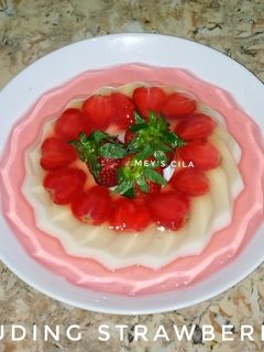 Foto resep Puding Strawberry