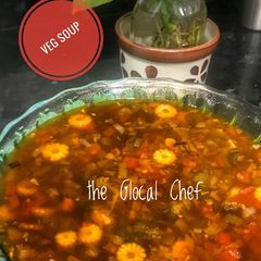 A picture of Veg Soup- One pot soup.