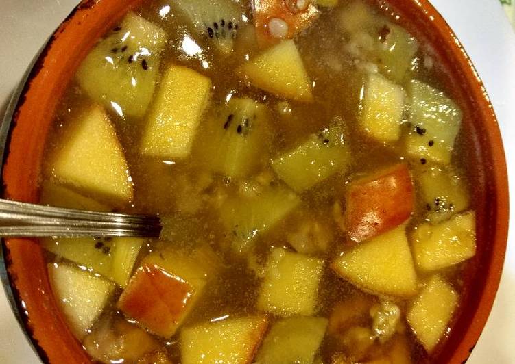 Simple Way to Make Favorite Fruits jiuniang sweet soup酒酿甜汤