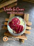 Vanilla Ice Cream ft Red Velvet Cookies