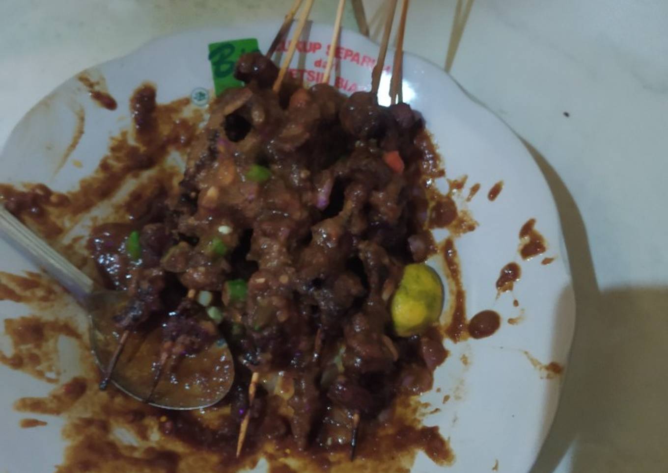 Sate kambing bumbu kacang