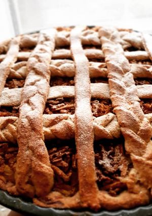 Almás pudingos pite diétásan recept fotója