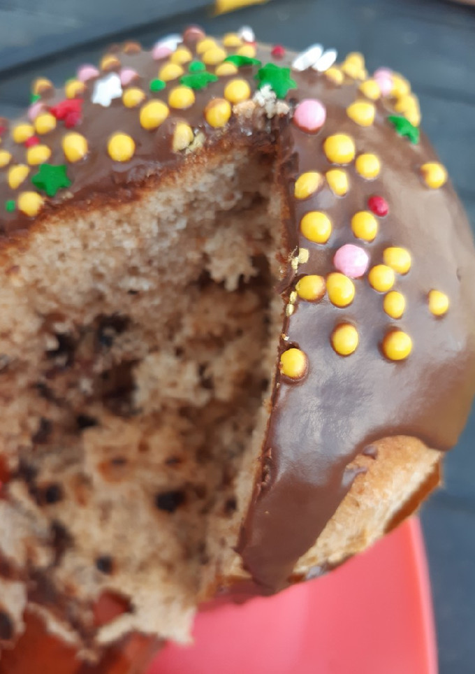 Una foto de Pan dulce integral con chips