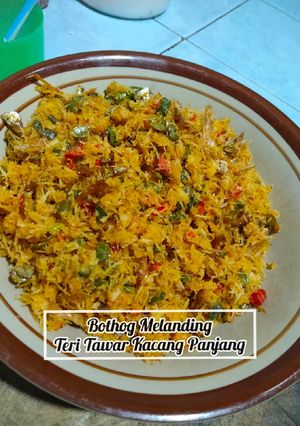 Foto resep Bothok Melanding Teri Tawar Kacang Panjang