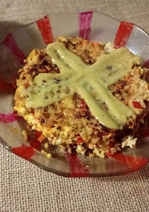 Una foto de Tortilla de soja y verduras