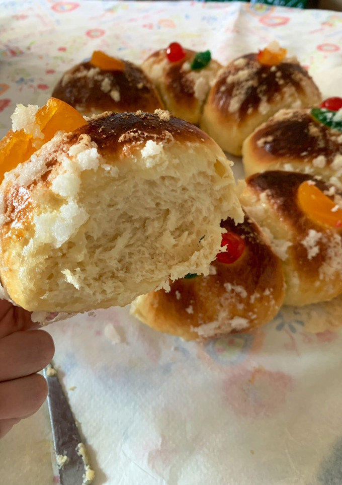 Una foto de Roscón de reyes paso a paso en Thermomix con masa madre