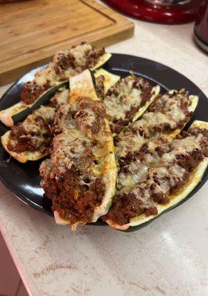 Darálthússal (marha) töltött cukkini recept fotója